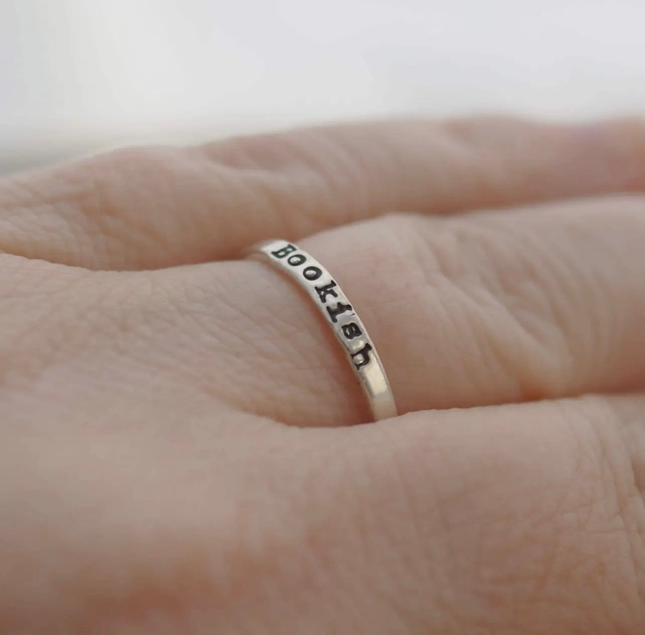 Sterling Silver Bookish Ring