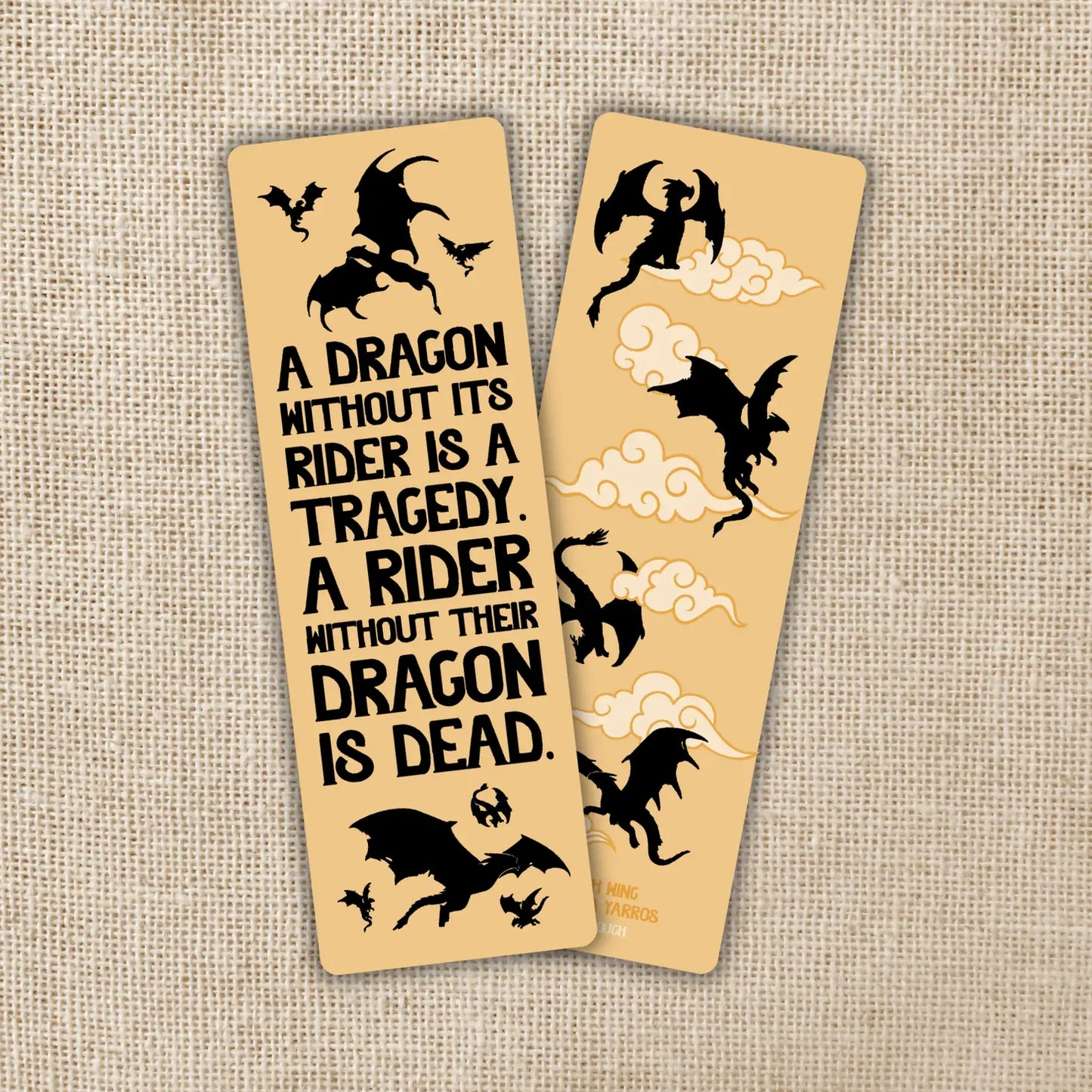 Dragon Without Their Rider Quote Bookmark | Fourth Wing