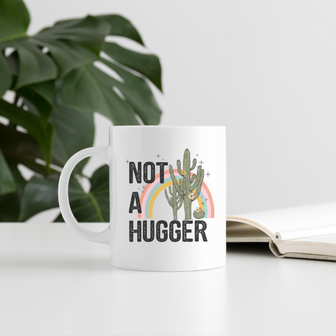 Not A Hugger Cactus Coffee Mug